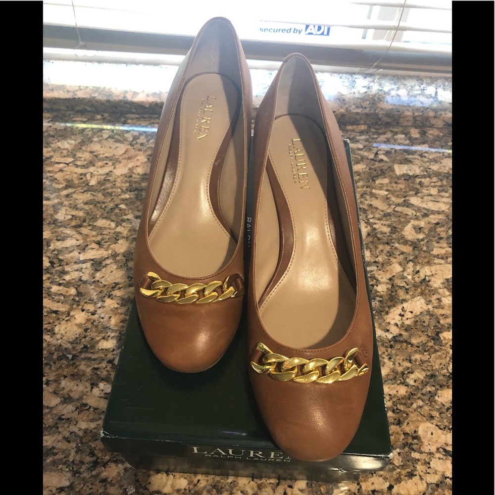 Ralph Lauren leather heels
